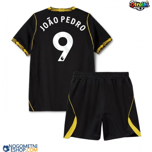 Otroški Nogometni dresi Chelsea Joao Pedro #9 Gostujoči 2026-27 Kratek Rokav (+ Kratke hlače)